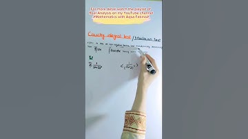 Cauchy integral test for convergence of series #mathematics #mcqs #tricks #shorts #youtubeshorts #bs