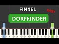 Finnel - Dorfkinder (EASY Piano Tutorial) ( Noten )