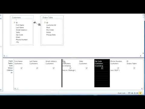 MS Access 2010 Lesson 12 Modifying Queries