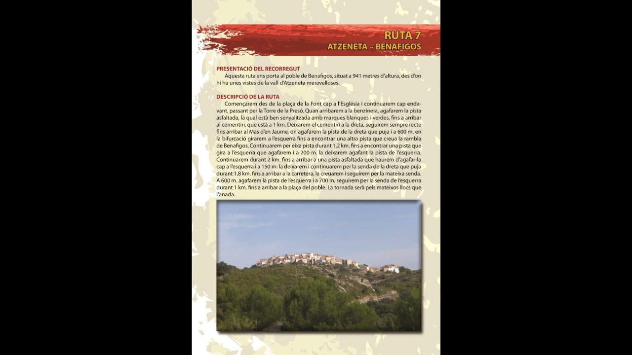 Rutas de montaña de Atzeneta del Maestrat