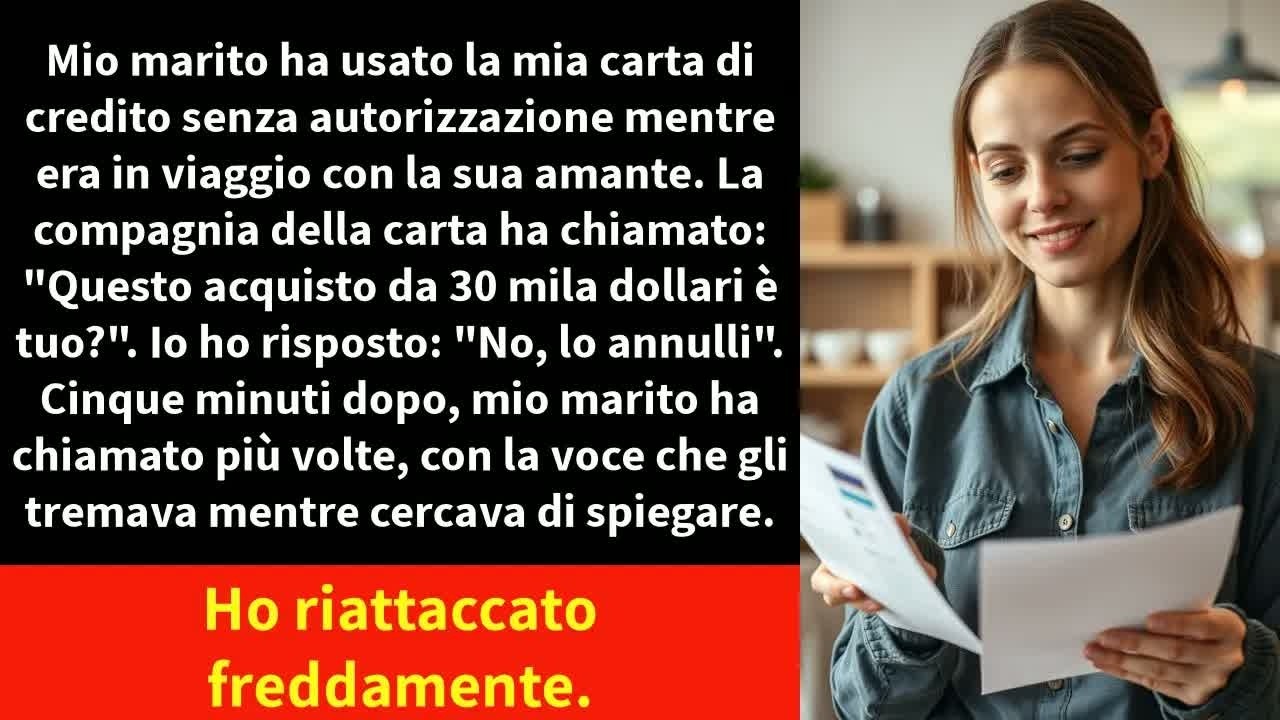 Ero al supermercato a prendere il latte quando squillò il telefono. La banca. “Sua carta ha superato i trentamila dollari di spesa.” Ho riso, ho detto che era impossibile. Poi ho aperto la borsa e...