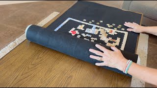 Becko US Puzzle Mat Roll Up with Drawstring Storage Bag Felt Rollup Mat Review & Demo