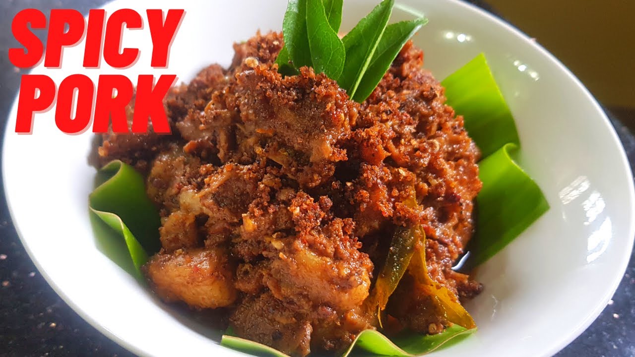 PORK PERALAN KERALA STYLE PORK ULARTHIYATHU RECIPE YouTube
