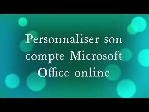 Personnaliser son compte Microsoft Office Grand Est online