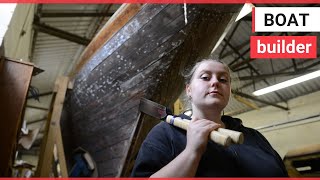 Woman has become Scotland’s first modern apprentice - for boat building | SWNS TV