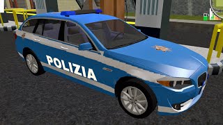 Police Patrol Simulator by SkisoSoft: Italian Police BMW 5 Series Touring (Beamer 11) 🇮🇹 screenshot 5