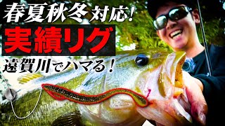 【バス釣り】確実にバスを連れてくる最強リグ/ 遠賀川【釣り時季】