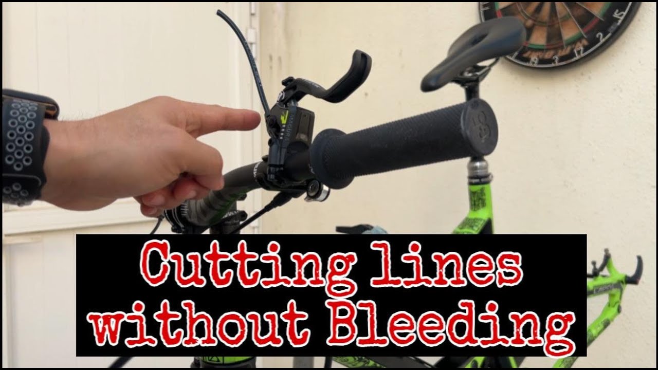 MAGURA BRAKESET INSTALLATION PART 1 CUTTING LINES WITHOUT BLEEDING