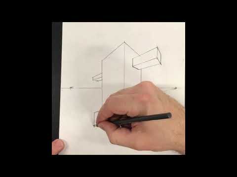 2 Point Perspective Basics: Intersecting Objects