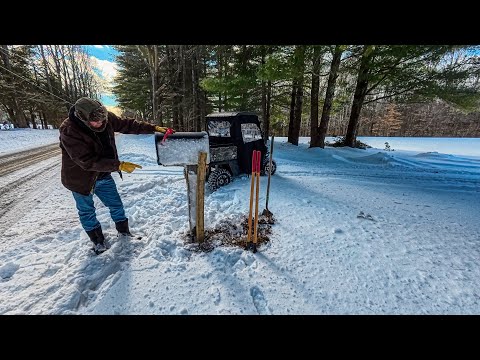Snowplow Took Out The Mailbox