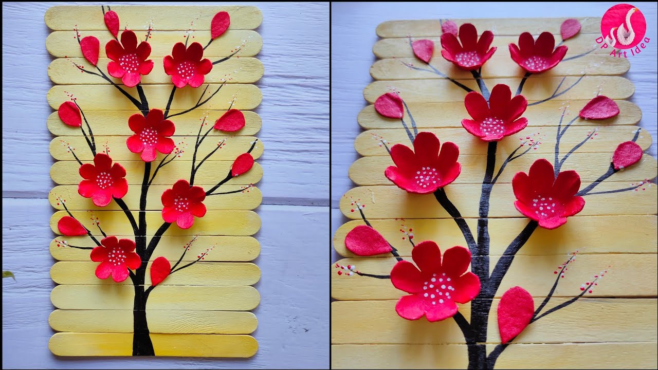 Unique DIY Wall Hanging || Egg Carton Craft Idea || Wall Decor Craft || Ice Cream Stick Craft Idea