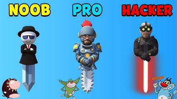 NOOB vs PRO vs HACKER Mr Slice Android iOS Oggy And Jack Voice