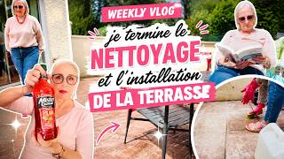 Weekly Vlog N°19 - Je termine l'installation de la terrasse !