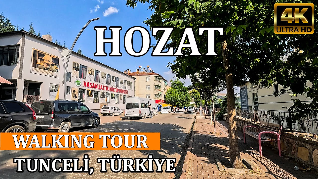 Hozat, Tunceli (Türkiye) 4K | Yürüyüş Turu - Walking Tour