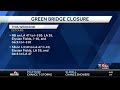 Green Bridge closed this weekend