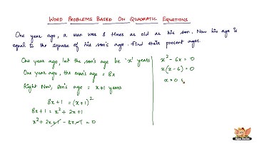 How to solve word problems based on quadratic equations? -- Vol. 5/5