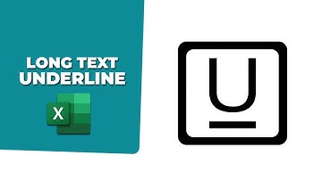 How to put long text underline in excel