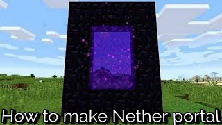 How to make a Nether portal in Minecraft