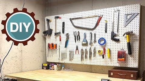 HOW TO MAKE PEGBOARD TOOL ORGANIZER