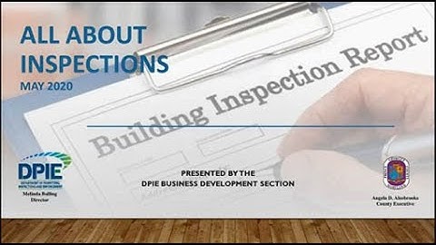 All About Inspections