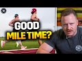 What is a good mile time for lifters