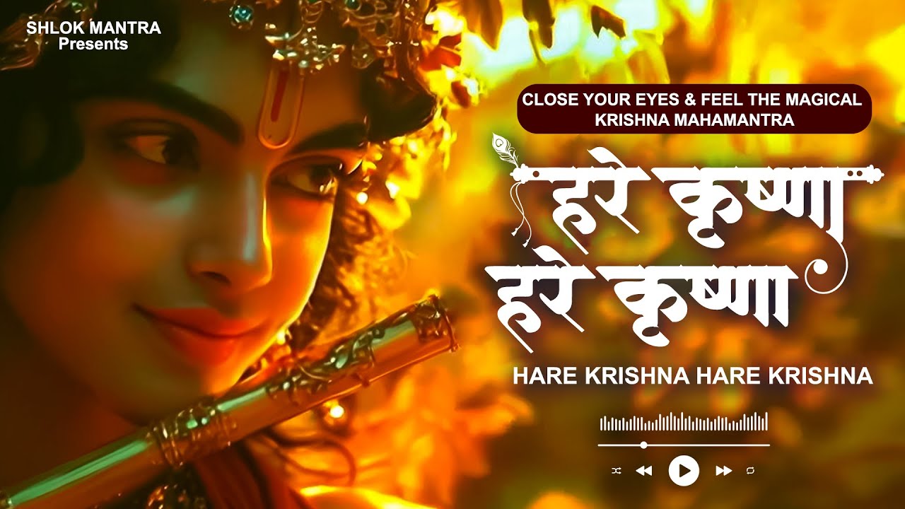 Close Your Eyes & Feel the Magical Krishna Mahamantra : Hare Krishna Hare Krishna | Krishna Mantra