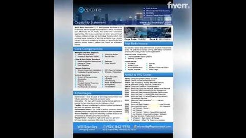 Design your professional capability statement - Best Business Cards & Stationery service