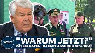 PUTINS KRIEG: "Im Augenblick sieht es für die Russen sehr gut aus!" Frontlage und Schoigu-Entlassung