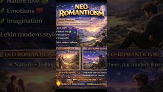 “Neo-Romanticism Explained 🌙✨ | Old Feelings in a Modern World? 😳📖”