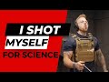 Testing our body armor while wearing it the ultimate bulletproof test  april fools 