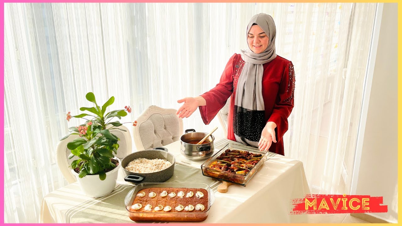 Hasta Ziyareti İçin 4 çeşit Yemek / Tarhanalı şehriye çorbası / Revani / fırın köfte / Yemek Tarifi