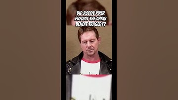 Roddy Piper noticed the warning signs about WWE Star Chris Benoit years prior? #wweraw  #wrestling