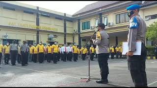 APEL PAGI ANGGOTA POLRES KEDIRI KOTA