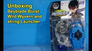 Unboxing Beyblade Burst B 42 Wild Wyvern Beyblade Burst Top And String Launcher Unboxing