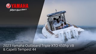 2023 Yamaha Outboard Triple XTO 450hp V8 &amp; Capelli Tempest 44