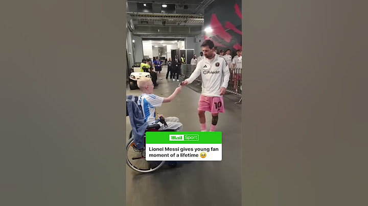 Lionel Messi gives a young fan the moment of a lifetime 🥹💙 🎥 hopewithhulda #messi #lionelmessi
