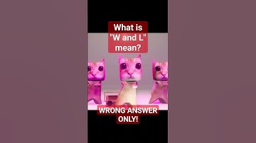 What is W and L mean? WRONG ANSWER ONLY! #shorts #fyp #fypシ #viral #comment #ytshorts #youtube #yt