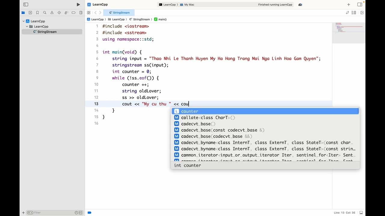 Đọc dữ liệu với stringstream C++ YouTube