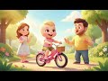 Baby Bobo Learns Bicycle 🚲 | Fun Kids Song &amp; Family Adventure | Cute Toddler Cartoon|'