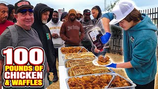 видео: Готовим 100 фунтов курицы и вафель для бездомных! картинка: Готовим 100 фунтов курицы и вафель для бездомных!