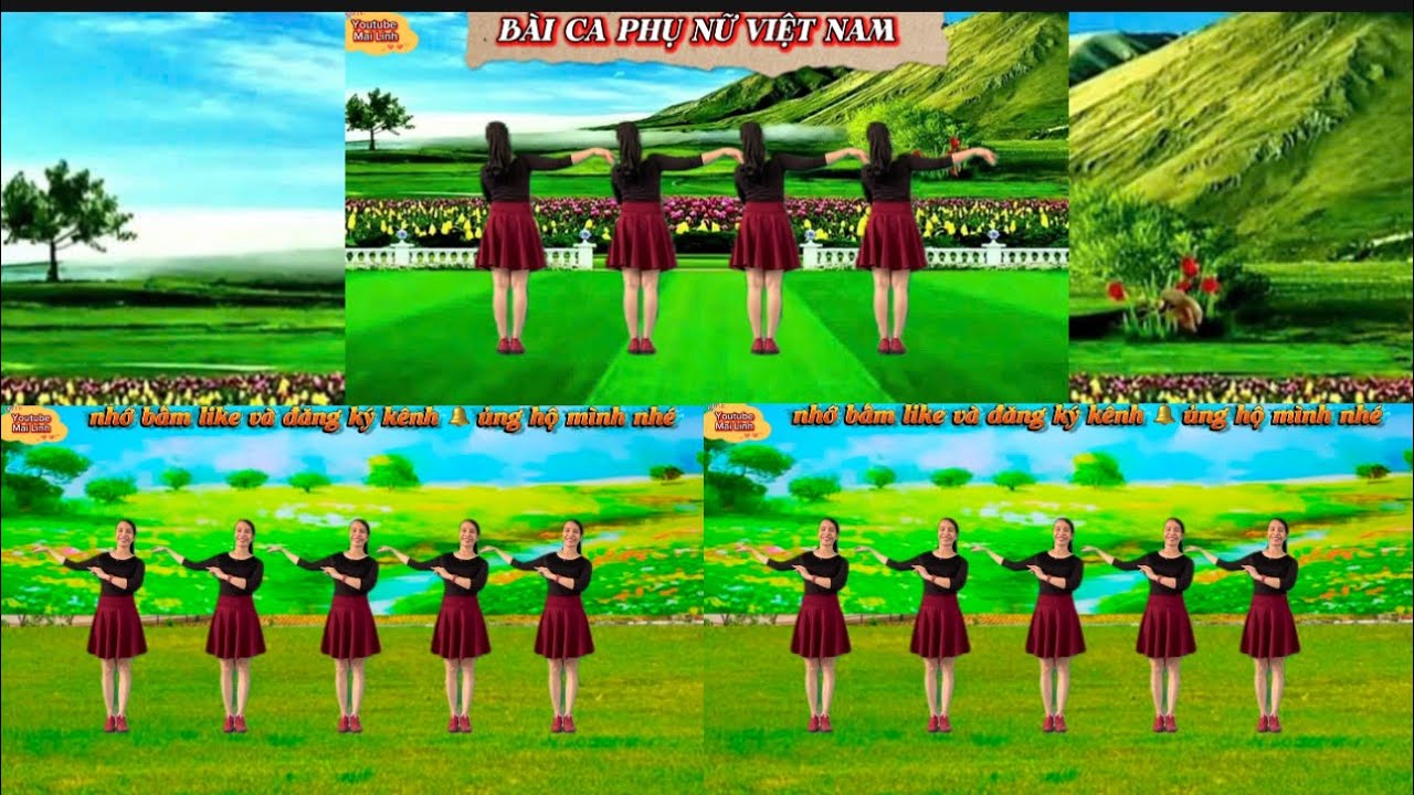 Hai Hướng - BÀI CA PHỤ NỮ VIỆT NAM // CĐ - 20/10 - 8/3 // có hướng dẫn dưới video👇