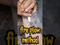 wood on bamboo fire plow #firemaking #creativesurvival #bushcraft #survival