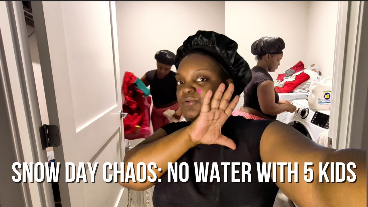 Morning Routine After a Blizzard | No Water, Baby Care & Productive Cleaning Motivation 🍼🏠