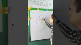 How to draw an Eggplant | Easy drawing of a Brinjal