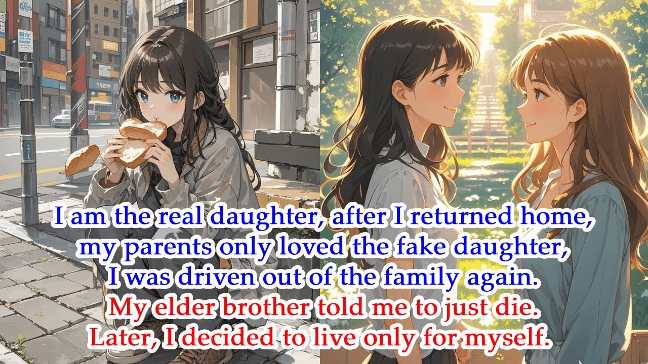 I am the real daughter.My parents only loved the fake daughter.I decided to live only for myself.