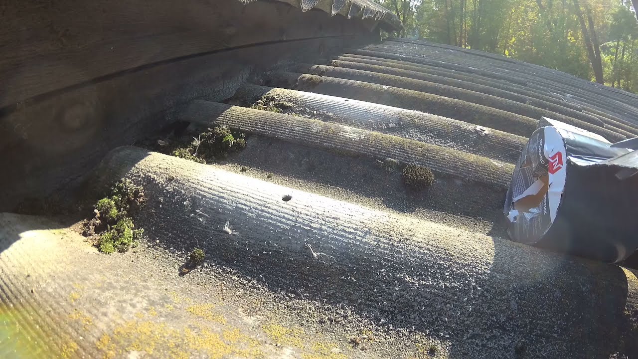 Ремонт шиферной крыши | Использование ленты-герметик ТехноНиколь - YouTube