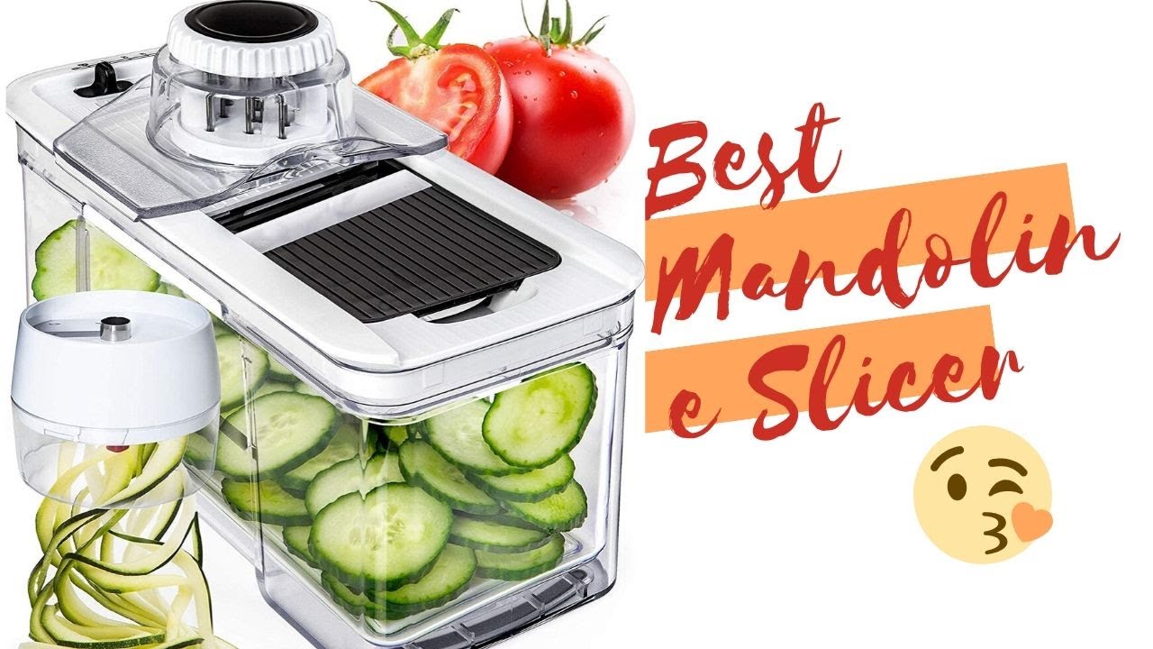 Adjustable Mandoline Slicer with Spiralizer Vegetable Slicer Review