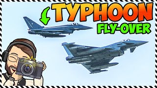 Typhoon Eurofighter Low Fly-Over AND SOUND 🔊🛩️