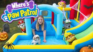 paw patrol challenges assistant waffles halloween hide n