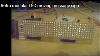 Retro modular LED moving message sign screenshot 4